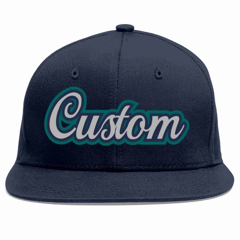 Fishing Baseball Cap-Custom Navy Gray-Navy Casual Sport Baseball Cap