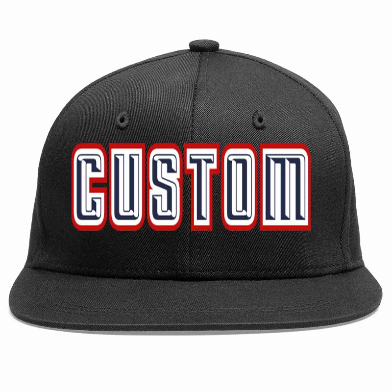 Outdoor Baseball Cap-Custom Black Navy-White Casual Sport Baseball Cap