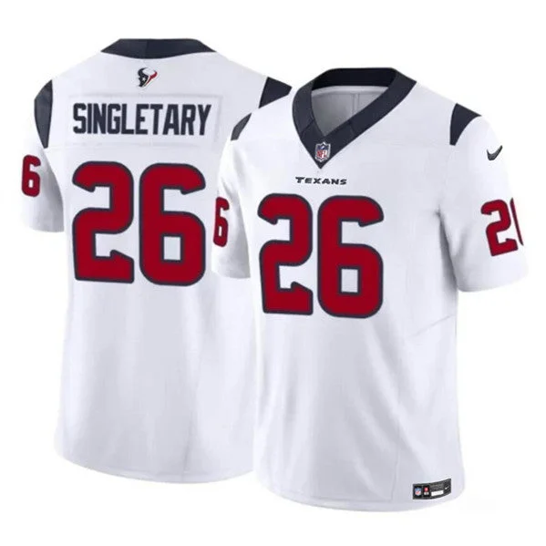 Limited Edition Soccer Jersey-Men's Houston Texans #26 Devin Singletary White 2023 F.U.S.E. Untouchable Football Stitched Jersey