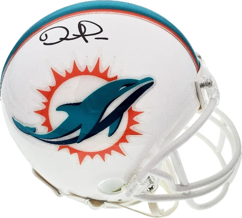 Adjustable Chin Strap Football Helmet-DaVante Parker Autographed Miami Dolphins Mini Helmet Beckett BAS Stock #177436