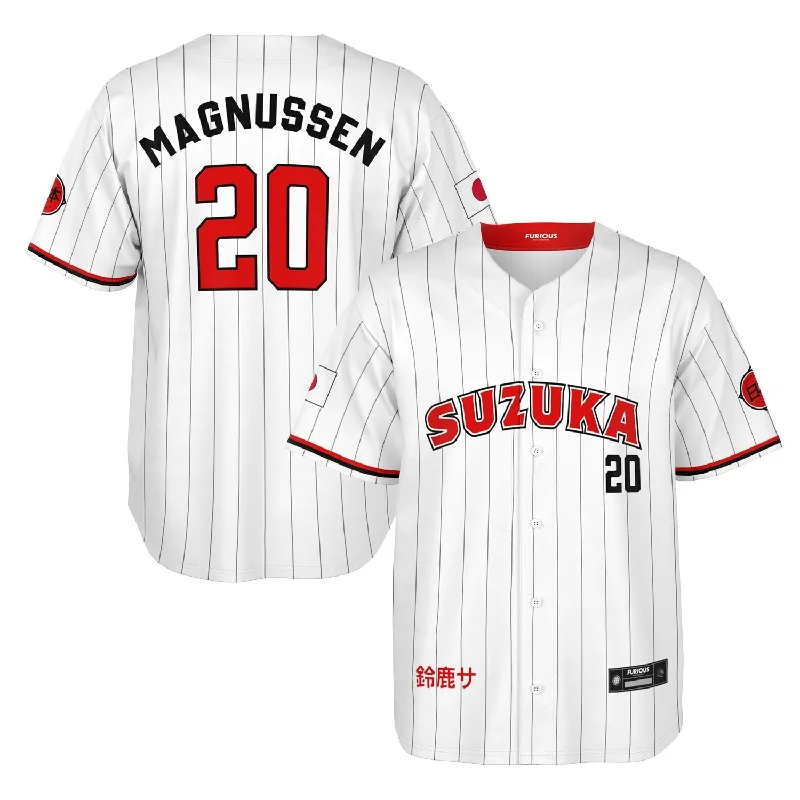 Teal Baseball Jersey-Magnussen - Suzuka City Jersey