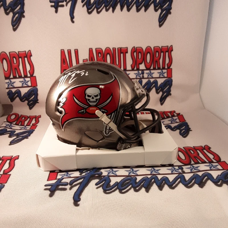 Tournament Football Helmet-Mike Edwards Authentic Signed Autographed Mini Helmet JSA.