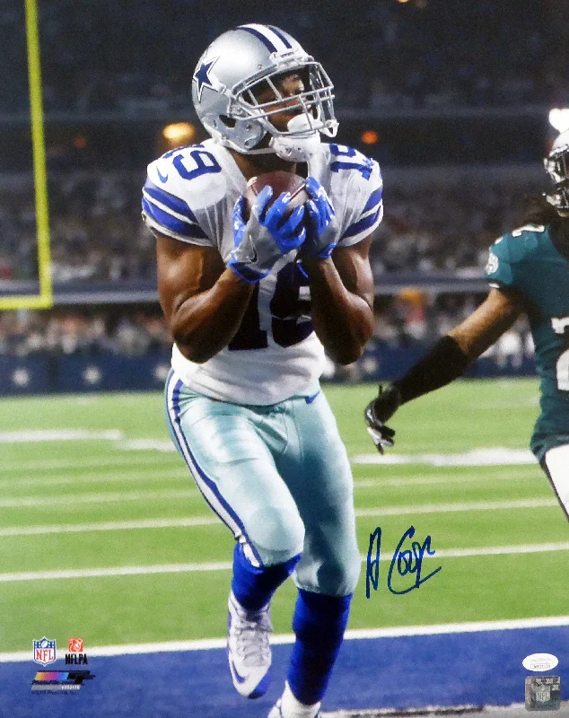 Military-Grade Football Helmet-Amari Cooper Autographed 16x20 Photo Dallas Cowboys JSA Stock #144632