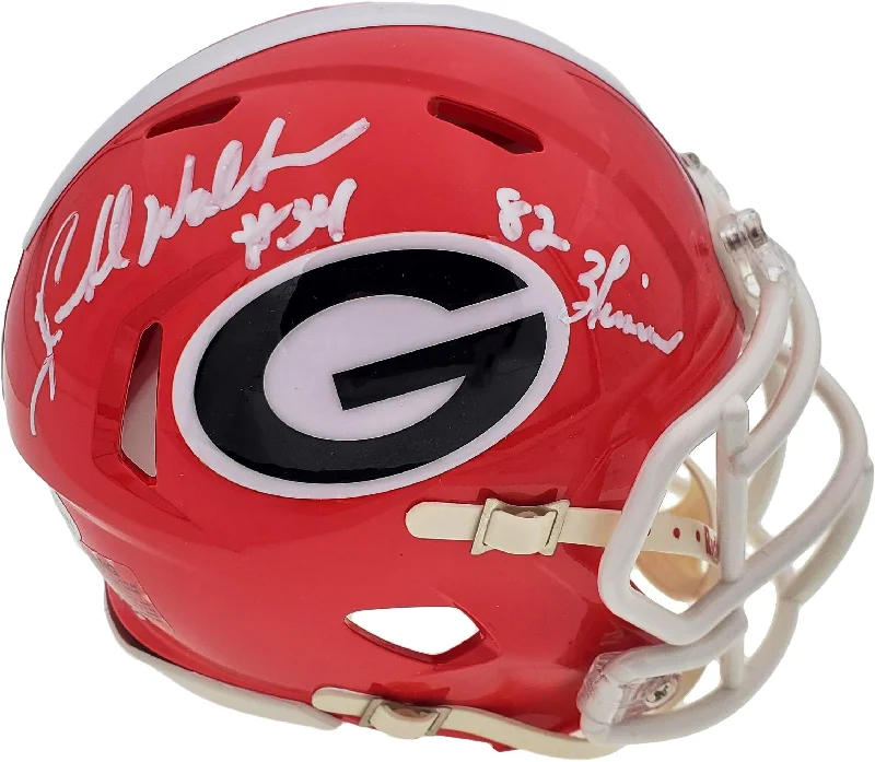 NFL Style Football Helmet-Herschel Walker Autographed Georgia Bulldogs Speed Mini Helmet "Heisman 82" Beckett BAS Stock #185958