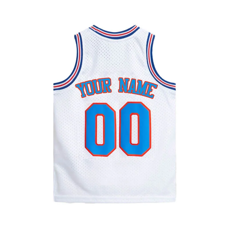 Neon Basketball Jersey-Custom Space Jam Jersey Youth - Kids Vintage Movie Jersey