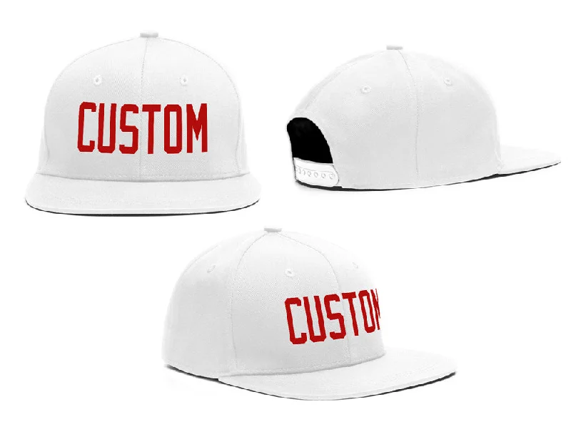 Tie Dye Baseball Cap-Custom White Red Casual Sport Baseball Cap