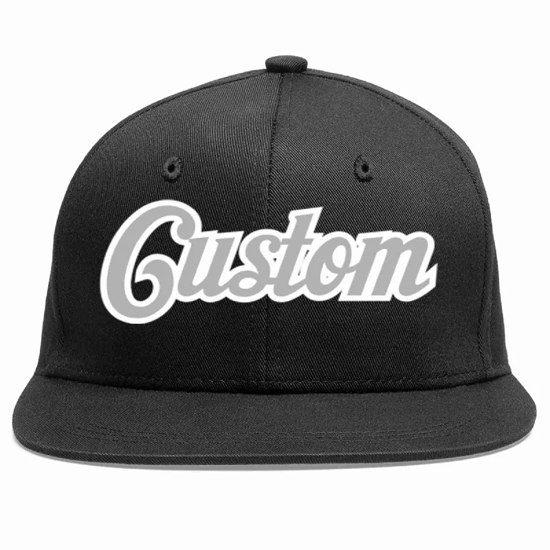 Exclusive Baseball Cap-Custom Black Gray-White Casual Sport Baseball Cap