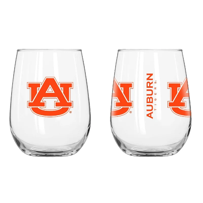 Championship Team Mug-Auburn 16oz Gameday Curved Beverage Glass