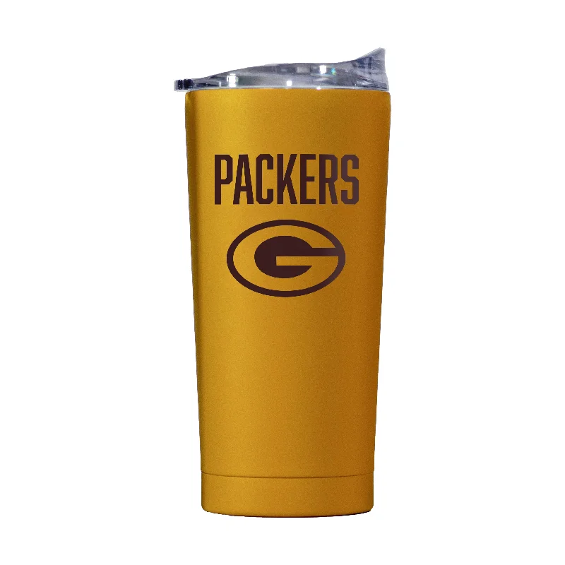 Wide Rim Team Mug-Green Bay Packers 20oz Huddle Powder Coat Tumbler