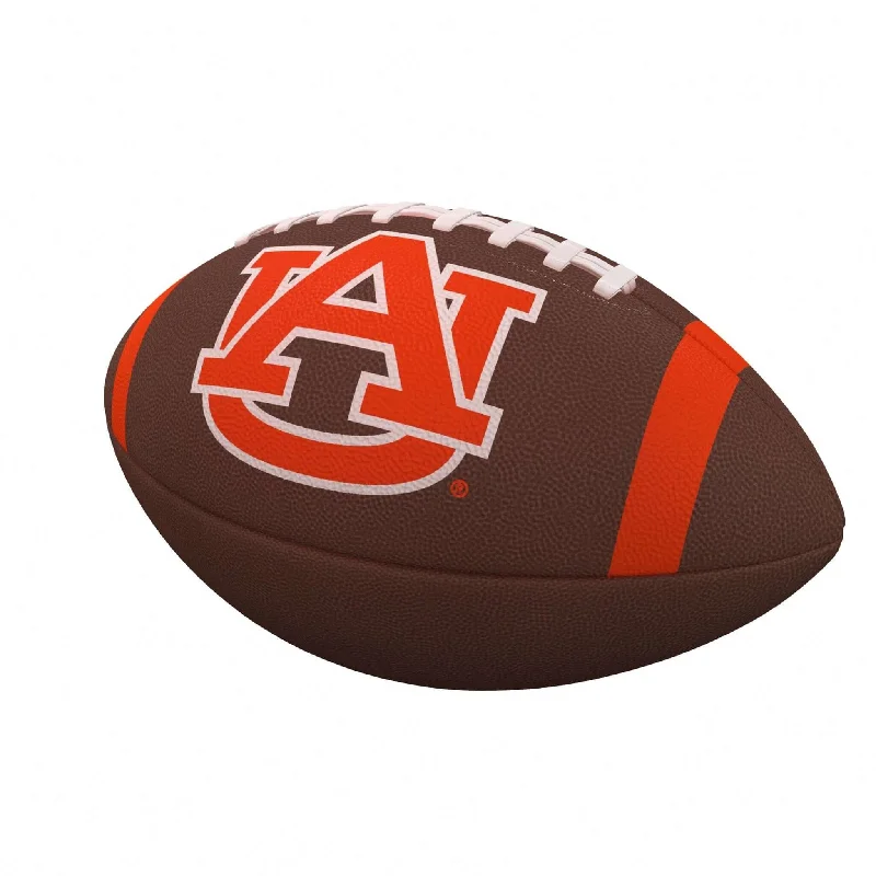 Fluorescent Rugby Ball-Auburn Team Stripe Official-Size Composite Football