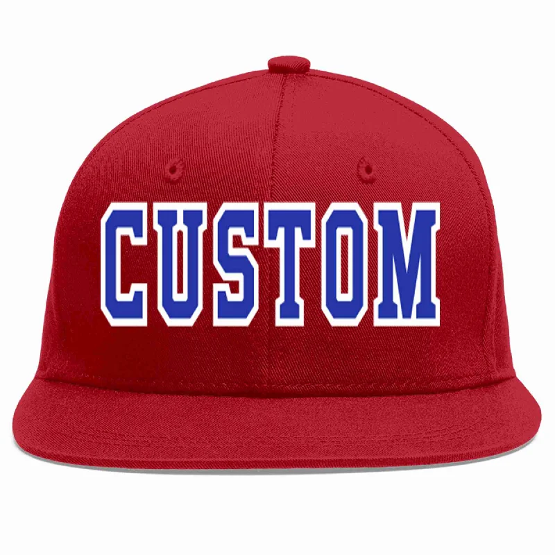 Anime Baseball Cap-Custom Red Royal-White Casual Sport Baseball Cap