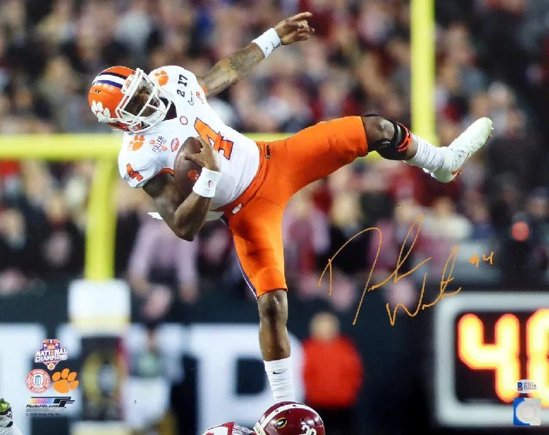 High School Football Helmet-Deshaun Watson Autographed 16x20 Photo Clemson Tigers Beckett BAS Stock #113720