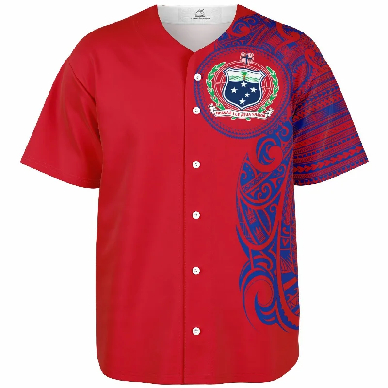 Cooling Baseball Jersey-Western Samoa Baseball Jersey