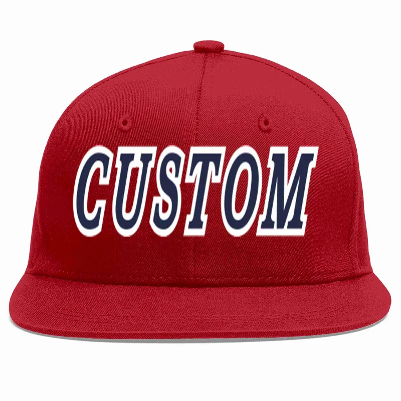 Insulated Baseball Cap-Custom Red Navy-White Casual Sport Baseball Cap