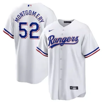 Red Baseball Jersey-Jordan Montgomery Texas Rangers World Series Jerseys