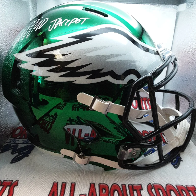 High Visibility Football Helmet-Desean Jackson Authentic Signed Autographed Full-size Replica Helmet Beckett