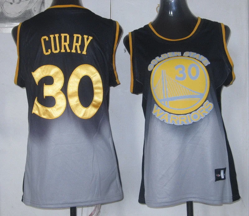 Purple Basketball Jersey-Warriors 30 Curry Fadeaway Women Basketball Jersey