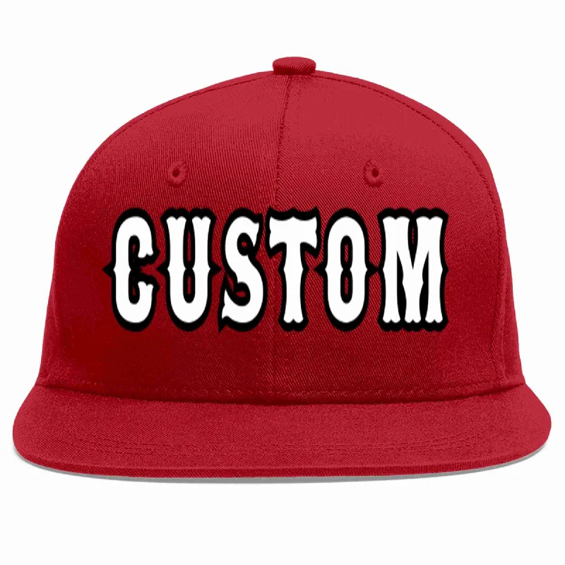 Tie Dye Baseball Cap-Custom Red White-Black Casual Sport Baseball Cap