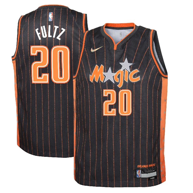 Performance Basketball Jersey-Markelle Fultz Orlando Magic Youth Swingman Basketball Jersey - City Edition - Anthracite