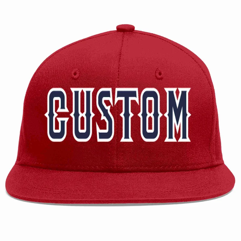 Cycling Baseball Cap-Custom Red Navy-White Casual Sport Baseball Cap