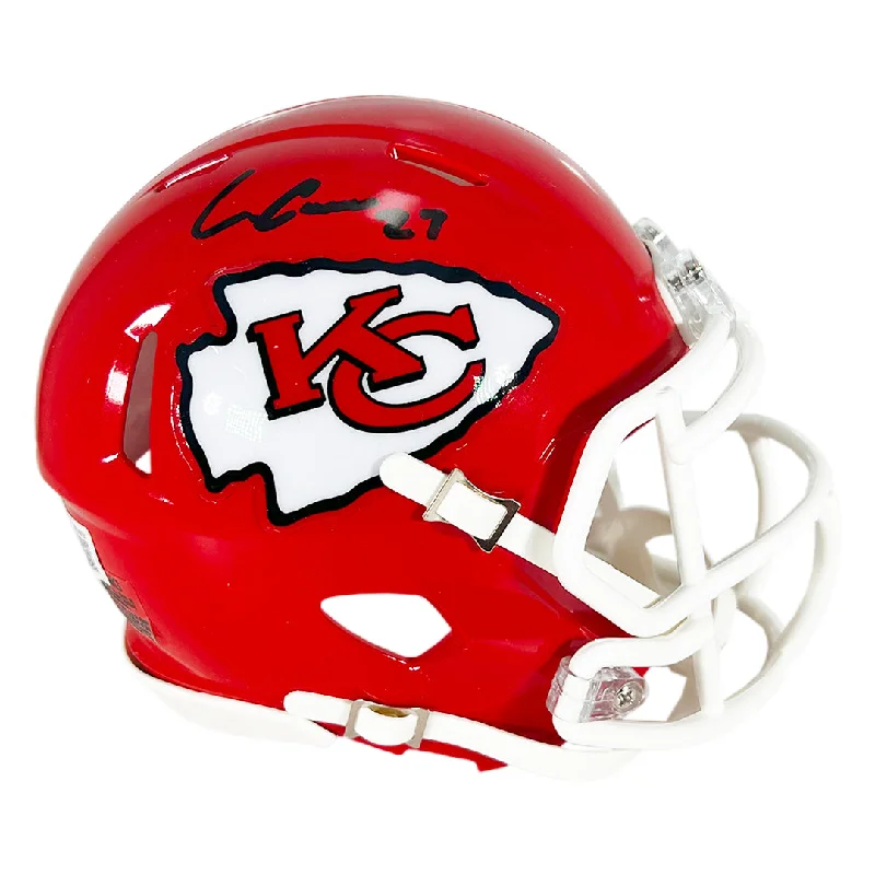 Personalized Football Helmet-Chamarri Conner Signed Kansas City Chiefs Speed Mini Football Helmet (Beckett)