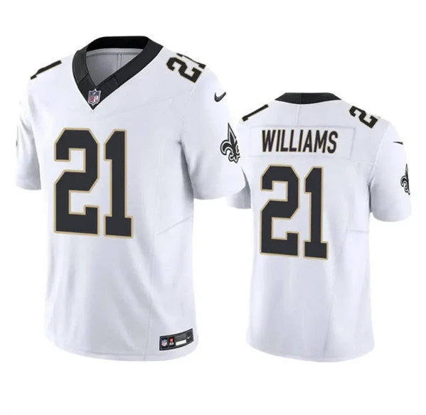 Camouflage Soccer Jersey-Men's New Orleans Saints #21 Jamaal Williams White 2023 F.U.S.E. Untouchable Limited Football Stitched Jersey