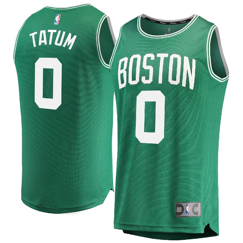 Retro Basketball Jersey-Jayson Tatum Boston Celtics Branded Youth Fast Break Basketball Jersey Green - Icon Edition