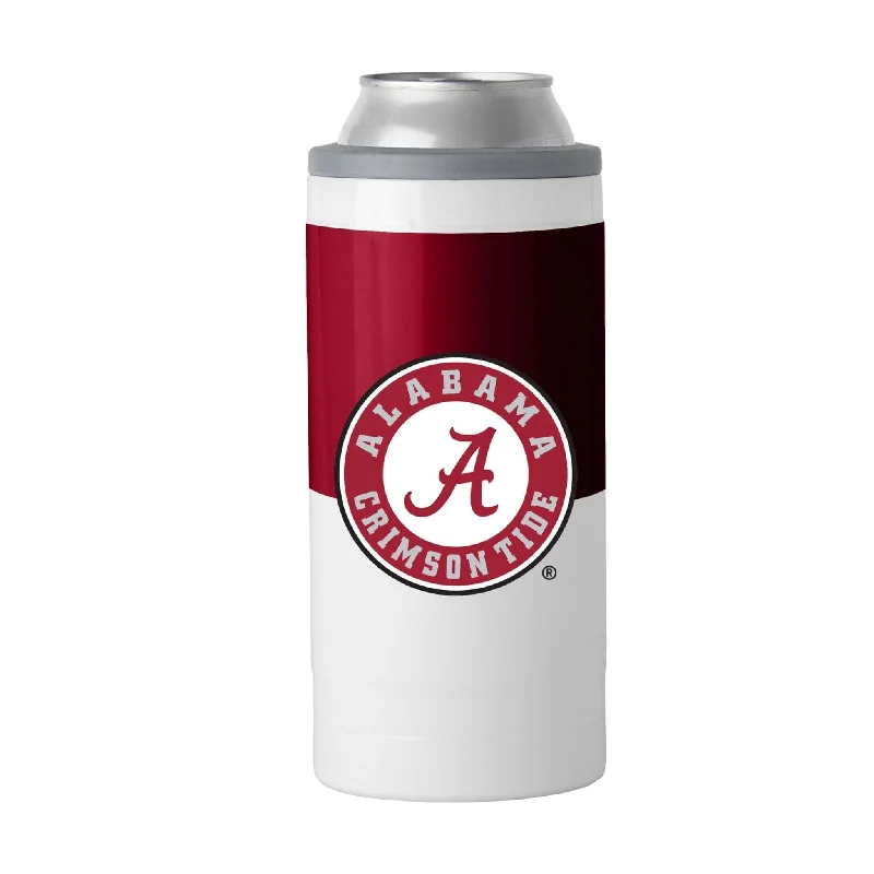 Volleyball Team Mug-Alabama 12oz Colorblock Slim Can Coolie