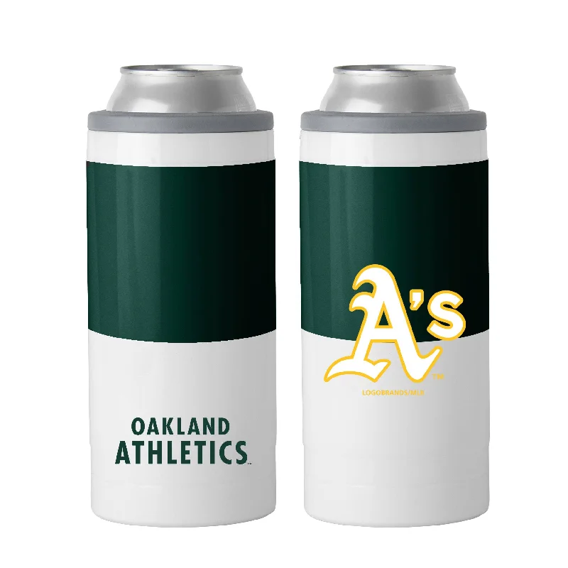 Football Team Mug-Oakland Athletics 12oz Colorblock Slim Can Coolie