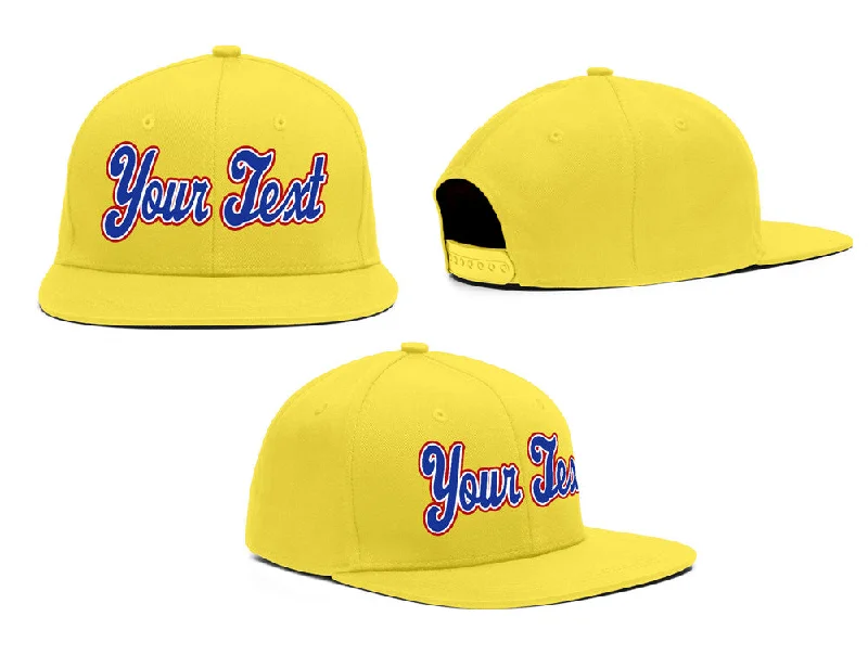 Skater Baseball Cap-Custom Yellow Royal-Red Casual Sport Baseball Cap