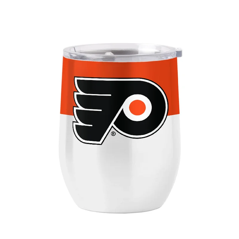 Classic Team Mug-Philadelphia Flyers 16oz Colorblock Stainless Curved Beverage