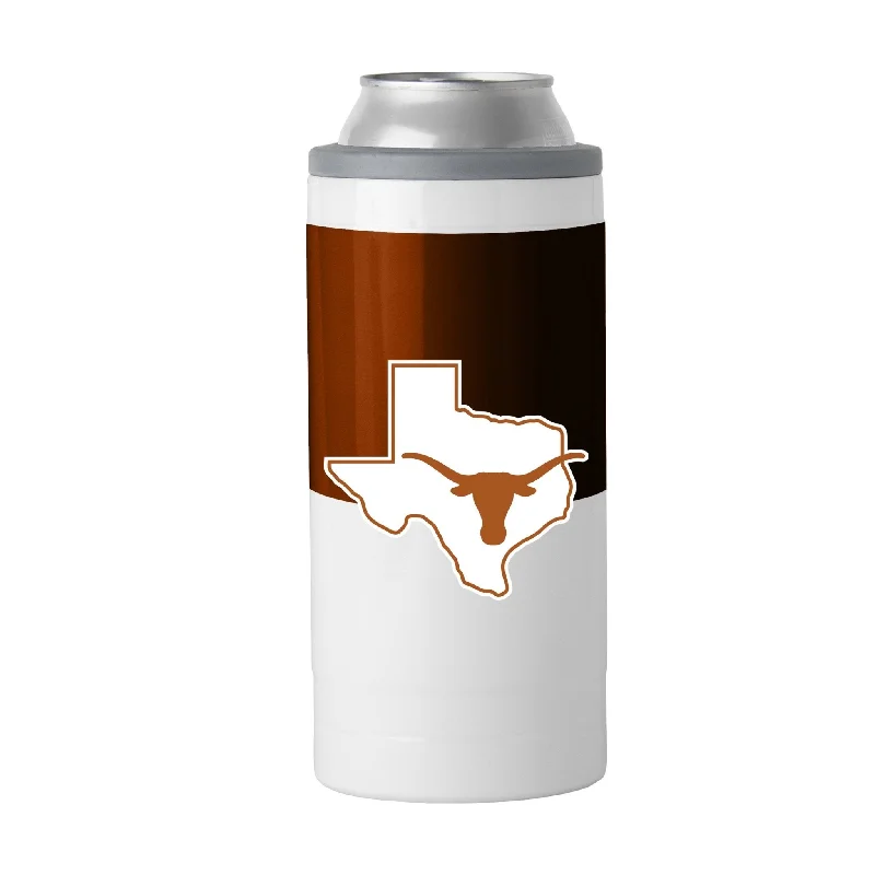 Color Changing Team Mug-Texas Colorblock COOLIE CAN SLIM - 12oz