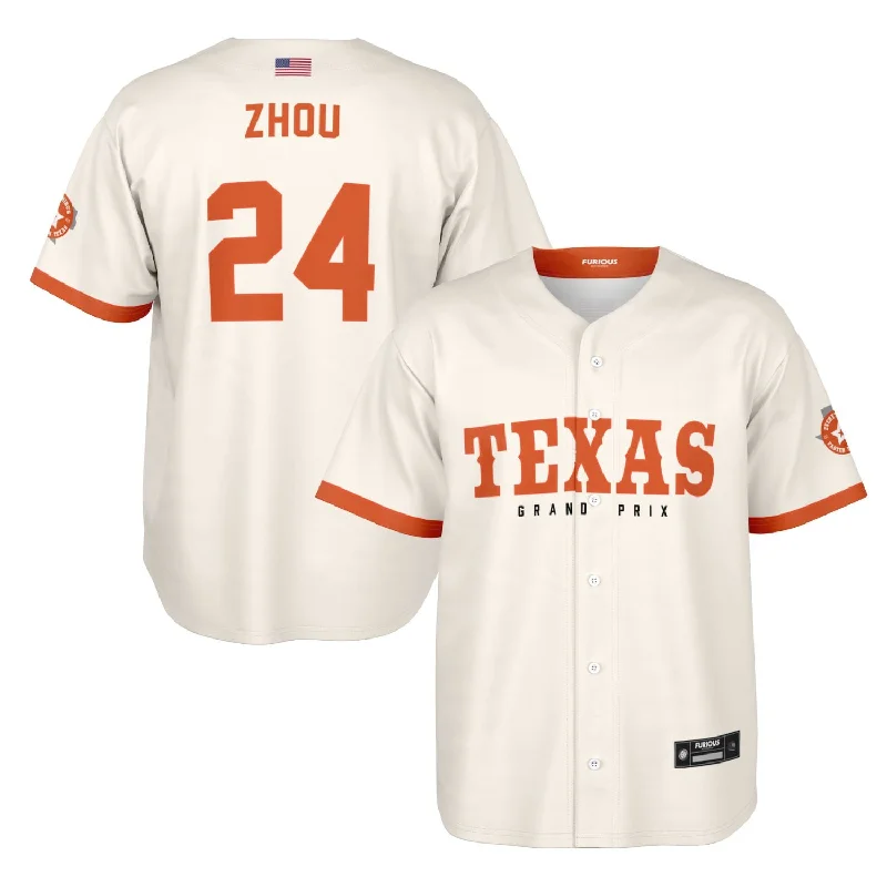 Camo Baseball Jersey-Zhou - Off-White Texas GP Jersey