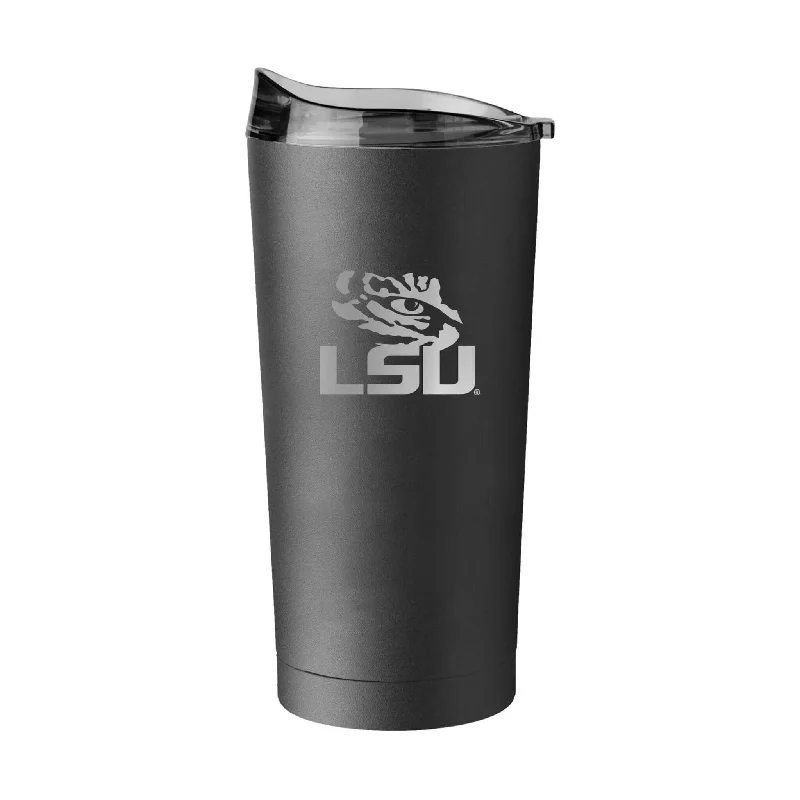 Color Changing Team Mug-LSU 20oz Etch Black Powder Coat Tumbler