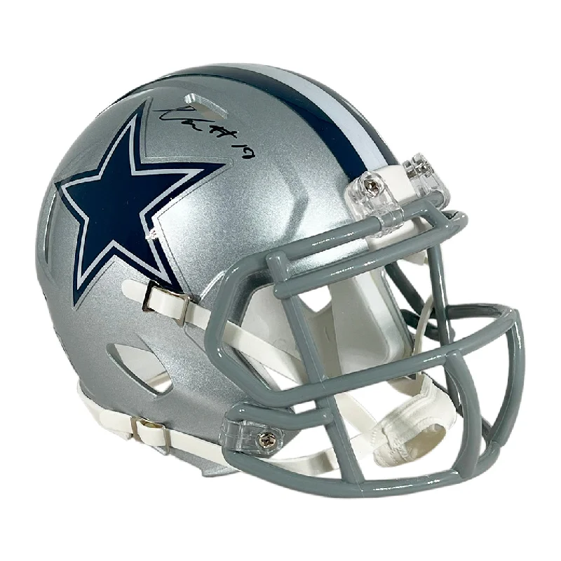 Retro Football Helmet-Noah Igbinoghene Signed Dallas Cowboys Speed Mini Football Helmet (JSA)