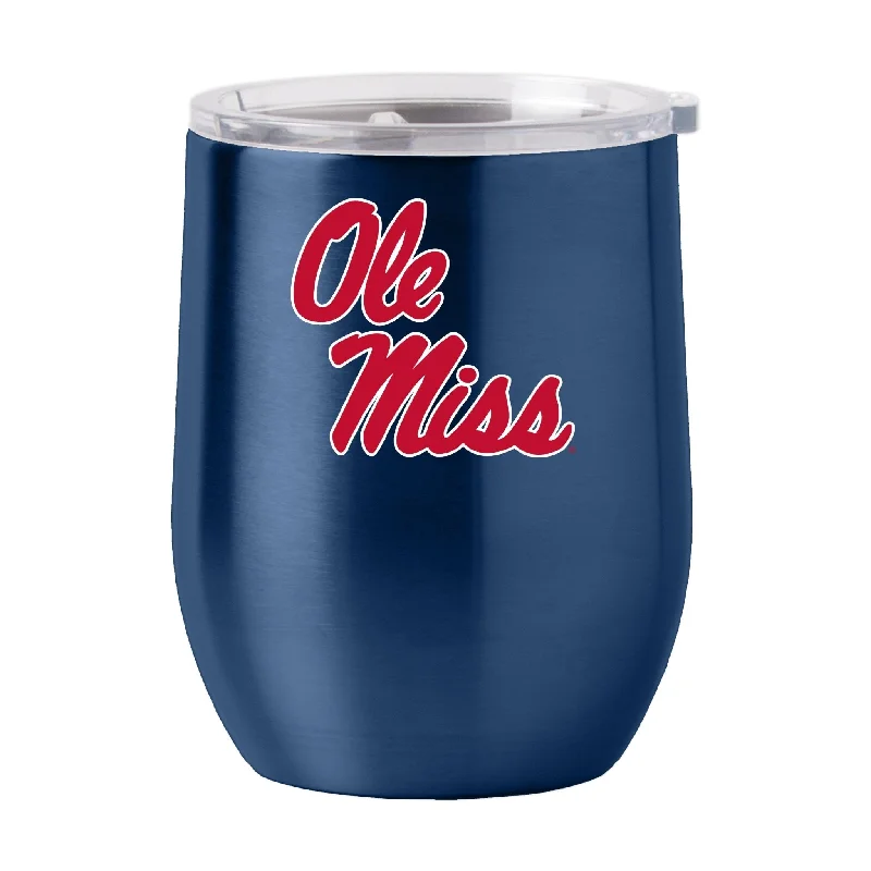 High School Team Mug-Ole Miss 16oz Flipside Stainless Curved Beverage