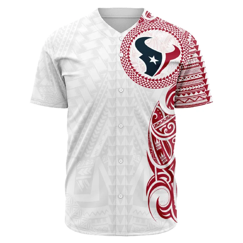 Eco-Friendly Baseball Jersey-Houston Texans Baseball Jersey