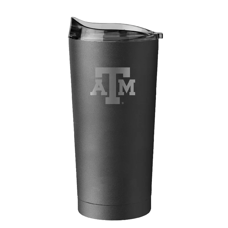 Classic Team Mug-Texas A&M 20oz Etch Black Powder Coat Tumbler