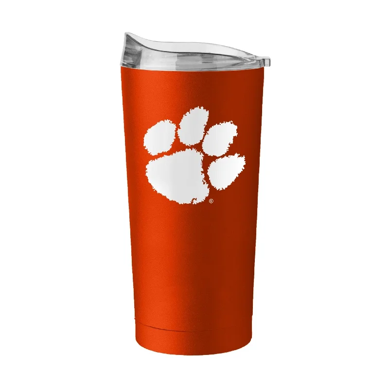 Tea Team Mug-Clemson 20oz Flipside Powder Coat Tumbler