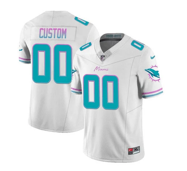 Vintage Soccer Jersey-Men's Miami Dolphins Active Player Custom White 2023 F.U.S.E Limited Football Stitched Jersey