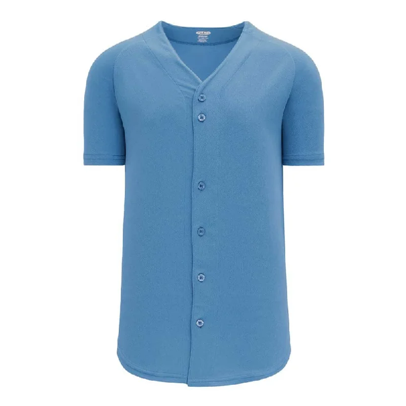 Anniversary Baseball Jersey-ProFlex Full Button Down Sky Jersey