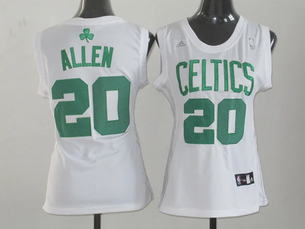 Training Basketball Jersey-Celtics 20 Allen White Women Basketball Jersey