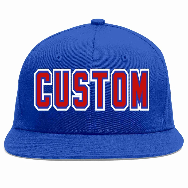 Skateboarding Baseball Cap-Custom Royal Red-Royal Casual Sport Baseball Cap