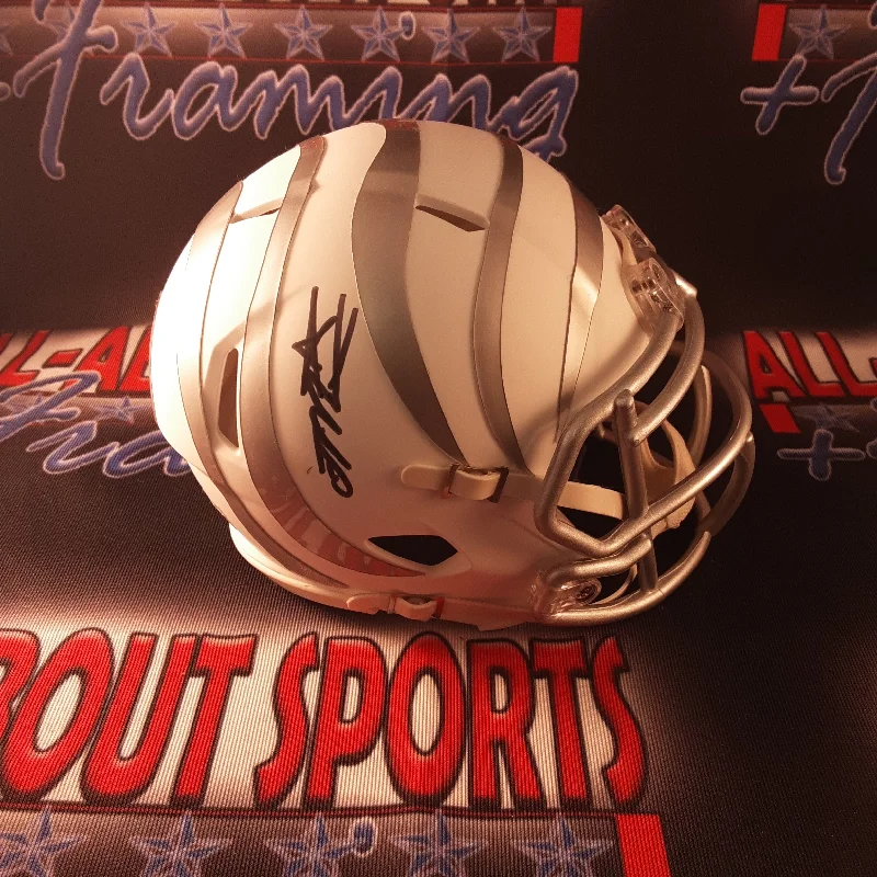 Ventilated Football Helmet-Joe Mixon Authentic Signed Autographed Mini Helmet JSA