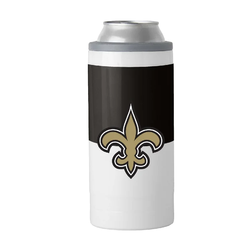 Yellow Team Mug-New Orleans Saints Colorblock 12oz Slim Can Coolie