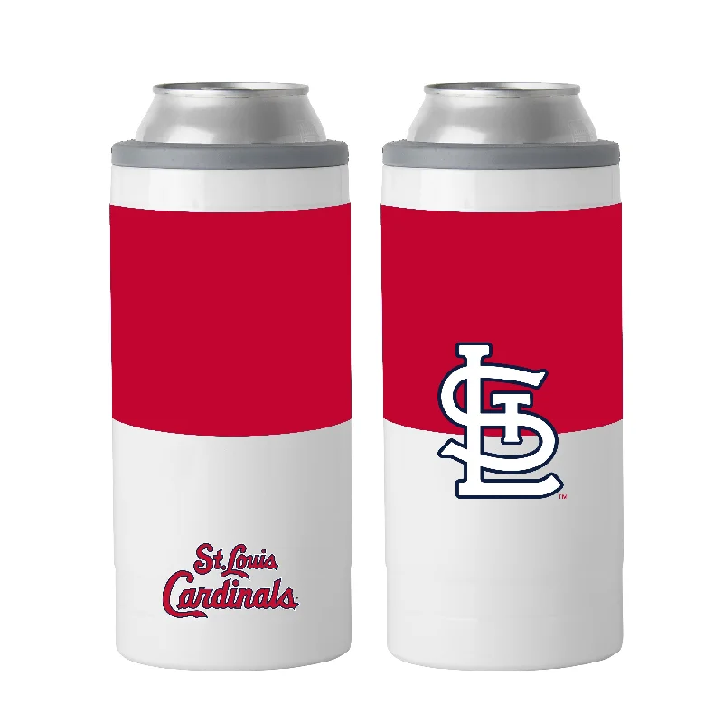 Matte Finish Team Mug-St Louis Cardinals 12oz Colorblock Slim Can Coolie