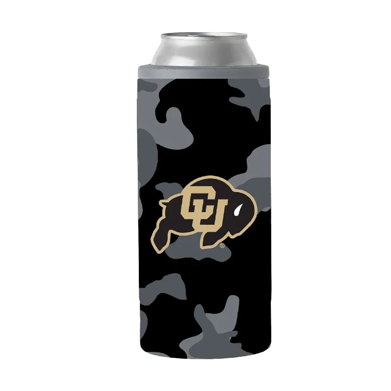 Cappuccino Team Mug-Colorado Black Camo 12oz Slim Can Coolie