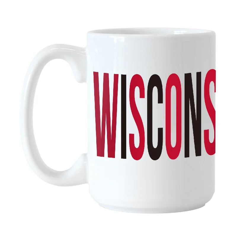 Double-Wall Team Mug-Wisconsin 15oz Overtime Sublimated Mug