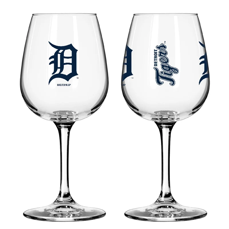 Minimalist Team Mug-Detroit Tigers 12oz Gameday Stemmed Wine Glass