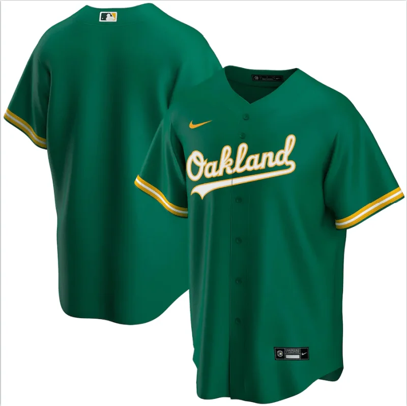 Green Baseball Jersey-Oakland Athletics Jerseys